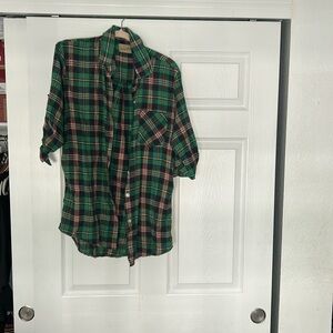 Flannel with back detail